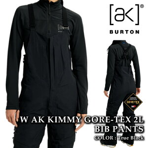 日本正規品 スノーボード ウェア ビブパンツ バートン BURTON WOMENS AK KIMMY GORE-TEX 2L BIB PANTS True Black ゴアテックス レディース 25-26