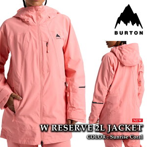 {Ki Xm[{[h EFA WPbg o[g BURTON WOMENS RESERVE 2L JACKET Sunrise Coral fB[X 25-26