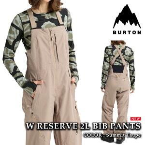 {Ki Xm[{[h EFA rupc o[g BURTON WOMENS RESERVE 2L BIB PANTS Summit Taupe fB[X 25-26