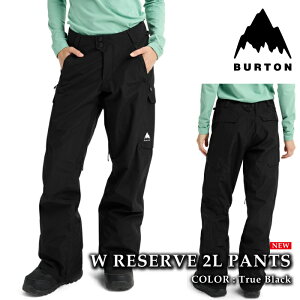 {Ki Xm[{[h EFA pc o[g BURTON WOMENS RESERVE 2L PANTS True Black fB[X 25-26