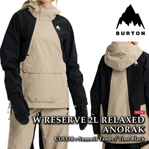 yGg[Pő47{BLACK FRIDAYԁz {Ki Xm[{[h EFA AmbN WPbg o[g BURTON WOMENS RESERVE 2L RELAXED ANORAK Summit Taupe True Black fB[X 25-26