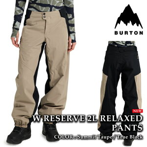 yGg[őSiP5{}\ԁz {Ki Xm[{[h EFA pc o[g BURTON WOMENS RESERVE 2L RELAXED PANTS Summit Taupe True Black fB[X 25-26