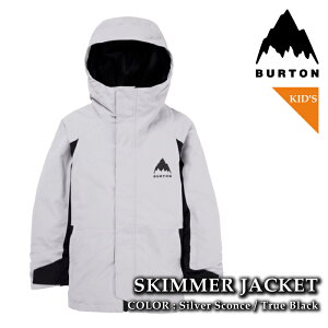 yGg[őSiP5{}\ԁz {Ki Xm[{[h EFA WPbg o[g BURTON KIDS SKIMMER JACKET Silver Sconce True Black LbY [X q 25-26