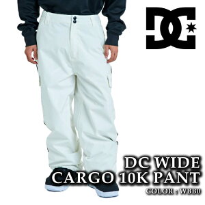日本正規品 スノーボード ウェア パンツ ディーシー DC DC WIDE CARGO 10K PT WBB0 メンズ 25-26