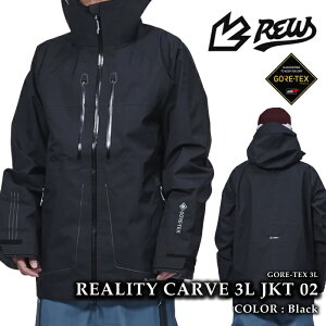 yGg[őSiP10{}\ԁz {Ki Xm[{[h EFA WPbg A[C[_u[ REW REALITY CARVE 3L JKT 02 Black GORE-TEX SAebNX Y fB[X 25-26