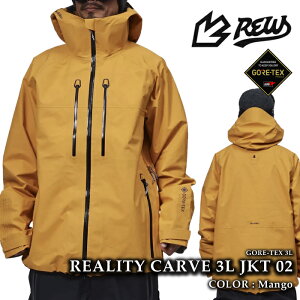 {Ki Xm[{[h EFA WPbg A[C[_u[ REW REALITY CARVE 3L JKT 02 Mango GORE-TEX SAebNX Y fB[X 25-26