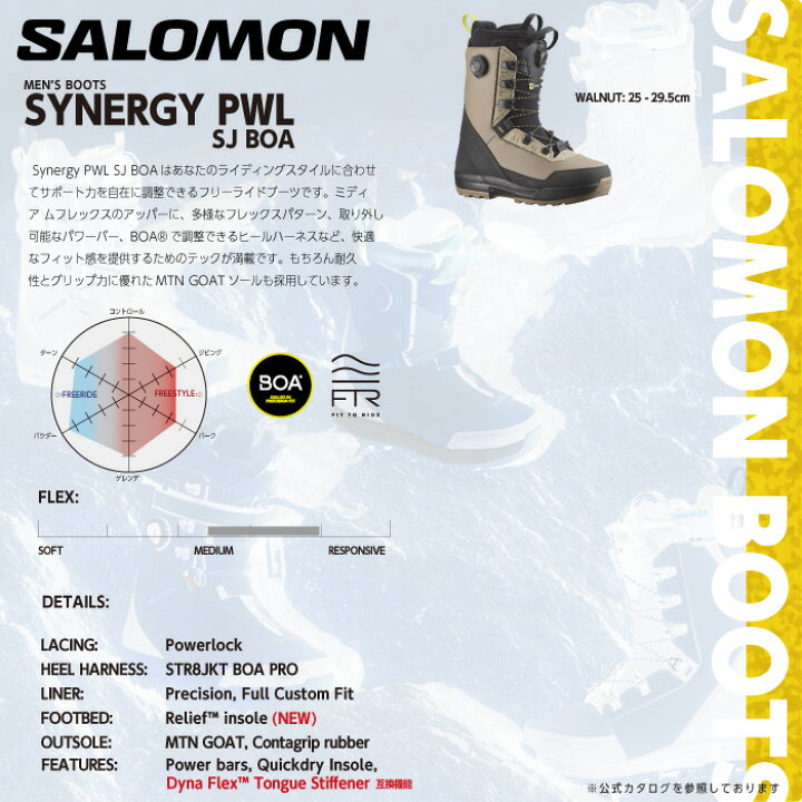 楽天市場】日本正規品 スノーボード ブーツ サロモン SALOMON SYNERGY 