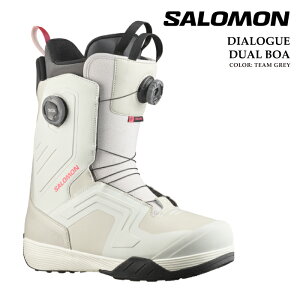 日本正規品 スノーボード ブーツ サロモン SALOMON DIALOGUE DUAL BOA Team Grey ダイアログ ボア メンズ 25-26