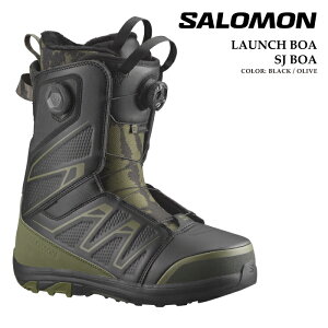 {Ki Xm[{[h u[c T SALOMON LAUNCH BOA SJ BOA Black Olive [` {A Y 25-26