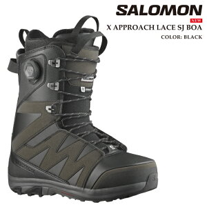 yGg[Pő47{}\ԁz {Ki Xm[{[h u[c T SALOMON X APPROACH LACE SJ BOA Black GbNX Av[` Y fB[X 25-26