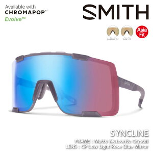 �y�G���g���[��P�ő�49�{�I5/16 1:59���z ���{���K�i �T���O���X �X�~�X SMITH SYNCLINE ASIA FIT Matte Meteorite Crystal / CP Low Light Rose Blue Mirror
