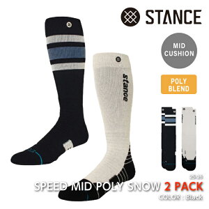���{���K�i �X�m�[�{�[�h �\�b�N�X �X�^���X STANCE SPEED MID POLY SNOW 2 PACK �C�� ���� ������ �X�L�[ 25-26