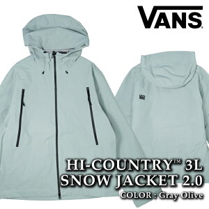 yGg[őSiP5{}\ԁz {Ki Xm[{[h EFA WPbg @Y VANS HI-COUNTRY 3L SNOW JACKET 2.0 Grey Olive oY Y fB[X 25-26