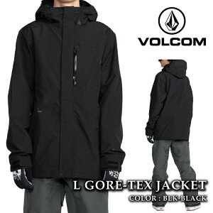 【エントリーで全品P10倍★マラソン期間】 日本正規品 スノーボード ウェア ジャケット ボルコム VOLCOM L GORE-TEX JACKET Black ゴアテックス メンズ 25-26