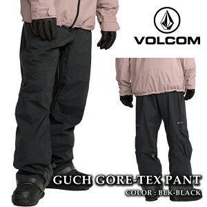 yGg[őSiP10{}\ԁz {Ki Xm[{[h EFA pc {R VOLCOM GUCH GORE-TEX PANT Black SAebNX Y 25-26