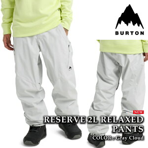 yGg[Pő47{X[p[SALEz {Ki Xm[{[h EFA pc o[g BURTON MENS RESERVE 2L RELAXED PANTS Gray Cloud Y 25-26 \
