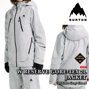 yGg[Pő47{}\ԁz {Ki Xm[{[h EFA WPbg o[g BURTON WOMENS RESERVE GORE-TEX 2L JACKET Gray Cloud SAebNX fB[X 25-26