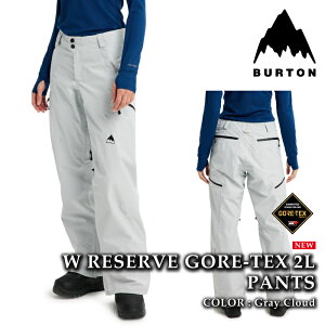 yGg[Pő47{}\ԁz {Ki Xm[{[h EFA pc o[g BURTON WOMENS RESERVE GORE-TEX 2L PANTS Gray Cloud SAebNX fB[X 25-26