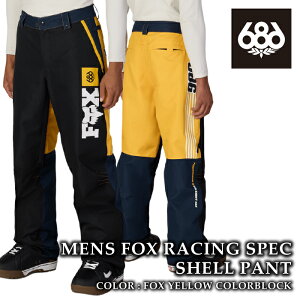 ���{���K�i �X�m�[�{�[�h �E�F�A �V�b�N�X�G�C�g�V�b�N�X 686 FOX RACING SPEC SHELL PANT �t�H�b�N�X �V�F�� �p���c �����Y 26-27