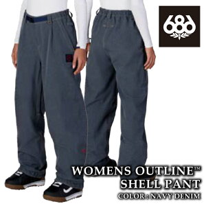 ���{���K�i �X�m�[�{�[�h �E�F�A �V�b�N�X�G�C�g�V�b�N�X 686 OUTLINE SHELL PANT �A�E�g���C�� �V�F�� �p���c ���f�B�[�X 26-27