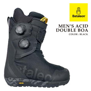 ���{���K�i �X�m�[�{�[�h �u�[�c �o�^���I�� BATALEON MENS ACID DOUBLE BOA Black �A�V�b�h �_�u�� �{�A �����Y 26-27