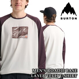 日本正規品 スノーボード インナー Tシャツ バートン BURTON ROADIE BASE LAYER TECH T-SHIRT Stout White Bear Hug Brown 26-27