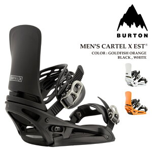 ���{���K�i �X�m�[�{�[�h �r���f�B���O �o�[�g�� BURTON CARTEL X EST Black�EWhite�EGoldfish Orange �J�[�e�� �G�b�N�X �o�C���f�B���O �����Y 26-27