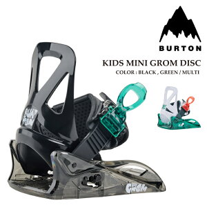 ���{���K�i �X�m�[�{�[�h �r���f�B���O �o�[�g�� BURTON MINI GROM DISC Black�EGreen Multi �~�j �O���� �f�B�X�N �o�C���f�B���O �L�b�Y ���[�X �q�� 26-27