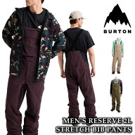 日本正規品 スノーボード ウェア バートン BURTON MENS RESERVE 2L STRETCH BIB PANTS リザーブ ビブパン…