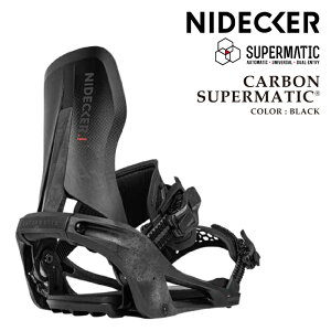 ���{���K�i �X�m�[�{�[�h �r���f�B���O �i�C�f�b�J�[ NIDECKER CARBON SUPERMATIC Black �J�[�{�� �X�[�p�[�}�e�B�b�N �o�C���f�B���O �����Y ���f�B�[�X 26-27