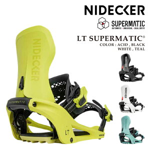 ���{���K�i �X�m�[�{�[�h �r���f�B���O �i�C�f�b�J�[ NIDECKER LT SUPERMATIC Black�EWhite�ETeal�EAcid �G���e�B�[ �X�[�p�[�}�e�B�b�N �o�C���f�B���O �����Y ���f�B�[�X 26-27