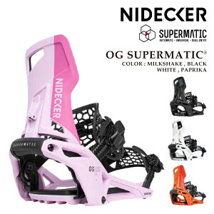 ���{���K�i �X�m�[�{�[�h �r���f�B���O �i�C�f�b�J�[ NIDECKER OG SUPERMATIC Black�EWhite�EMilkshake�EPaprika �I�[�W�[ �X�[�p�[�}�e�B�b�N �o�C���f�B���O �����Y ���f�B�[�X 26-27