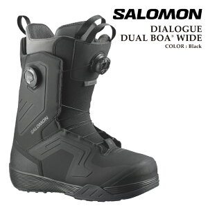 ���{���K�i �X�m�[�{�[�h �u�[�c �T������ SALOMON DIALOGUE DUAL BOA WIDE Black �_�C�A���O �f���A���{�A ���C�h �����Y 26-27