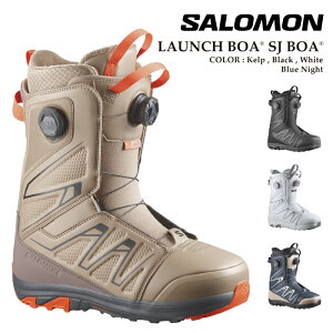 ���{���K�i �X�m�[�{�[�h �u�[�c �T������ SALOMON LAUNCH BOA SJ BOA Black�EWhite�EKelp�EBlue Night ���[���` �{�A �����Y 26-27
