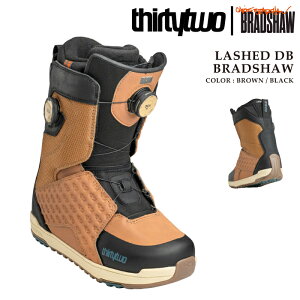 �X�m�[�{�[�h �u�[�c �T�[�e�B�[�c�[ THIRTYTWO LASHED DOUBLE BOA BRADSHAW Brown Black ���b�V�� �_�u���{�A �����Y 32 26-27
