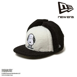 ���{���K�i �j���[�G�� NEW ERA Kid's 59FIFTY Dog Ear �h�b�O�C���[ PEANUTS �s�[�i�b�c �z���C�g �u���b�N�o�C�U�[ 14344467 �L�b�Y �L���b�v �X�q