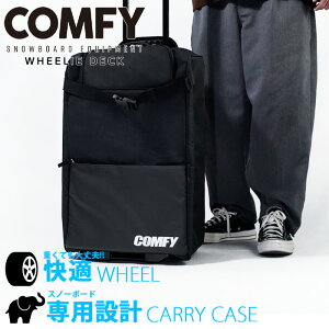 �X�m�[�{�[�h �P�[�X �R���t�B COMFY WHEELIE DECK Black �E�B���[�f�b�L
