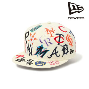 ���{���K�i �j���[�G�� NEW ERA 9FIFTY Team Logo Allover MLB �N���[�� 14667804 �L���b�v �X�q