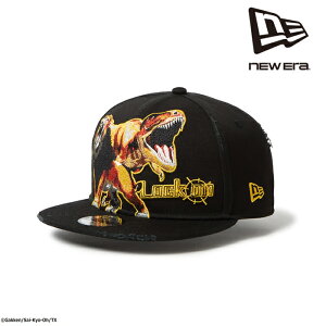 【エントリーで全品P10倍★マラソン期間】 日本正規品 ニューエラ NEW ERA キッズ Youth 9FIFTY 最強王図鑑 LOCK ON ライオン ティラノサウルス ブラック 52-55.8cm 14698125 キッズ キャップ 帽子
