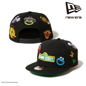 ���{���K�i �j���[�G�� NEW ERA �L�b�Y Youth 9FIFTY SESAME STREET �Z�T�~�X�g���[�g �I�[���I�[�o�[ �u���b�N 52-55.8cm 14682463 �L�b�Y �L���b�v �X�q