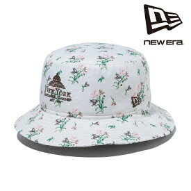 日本正規品 ニューエラ NEW ERA バケット01 New York Botanical Garden ロゴ ホワイト 帽子