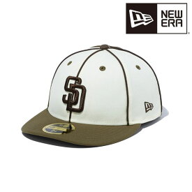 【P最大46倍・要エントリー 5/27 1:59迄】ニューエラ キャップ NEW ERA LP 59FIFTY MLB Piping サンディエゴ・パドレス クロームホワイト ウォルナットバイザー 13750862 帽子 日本正規品