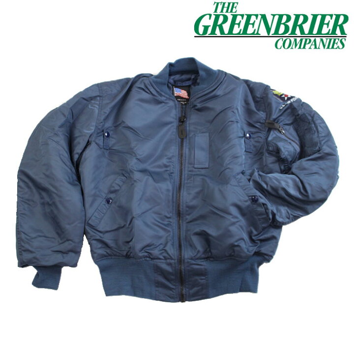 楽天市場】グリーンブライヤー GREENBRIER VINTAGE MA-1 JACKET BLUE 