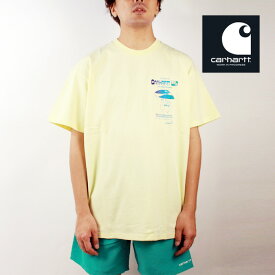 【ネコポス発送】カーハート ダブリューアイピー Tシャツ CARHARTT WIP work in progress S/S IMPORT T-SHIRT I030183 Soft Yellow 半袖 シンプル ストリート ワーク ヨーロッパ メンズ 男性