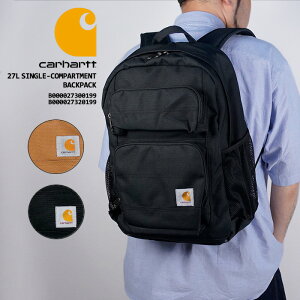 �J�[�n�[�g �o�b�O CARHARTT 27L SINGLE-COMPARTMENT BACKPACK Black �u���b�N �� Carhartt Brown �J�[�n�[�g�u���E�� ���F 27���b�g�� �V���O���R���p�[�g�����g �o�b�N�p�b�N ���[�N �����b�N �ʋ� �ʊw PC���[