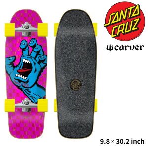 T^N[Y XP[g{[h Rv[g SANTA CRUZ CARVER SCREAMING HAND CHECK 9.8 × 30.2 Inch T^NY J[@[ J[o[ XN[~Onh `FbN XP[g{[h XP{[ T[t