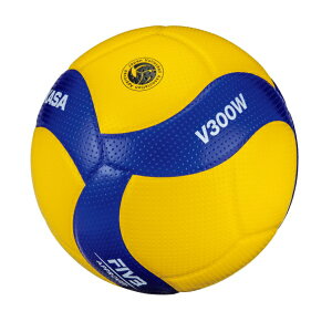 ミカサ MIKASA 国際公認球 検定球5号 バレーボール V300W(ブルー/イエロー)