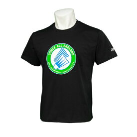 YONEX ヨネックス ユニドライTシャツ（全英2022大会記念Tシャツ） テニスシャツ・バドミントンシャツ YOB22021-007(ブラック) 限定品！！