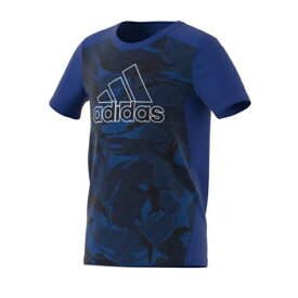 【ネコポス対応】adidas アディダス YB D2Mシーズナル Tシャツ ジュニア半袖Tシャツ ISB30-HC3045(チームロイヤルブルー/ブラック)