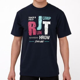 【ネコポス対応】NISHI(ニシ・スポーツ) アスリートプライドTシャツ (RUN JUMP THROW) ランニングTシャツ 2811A309-400(ネイビー) 2023年モデル！！